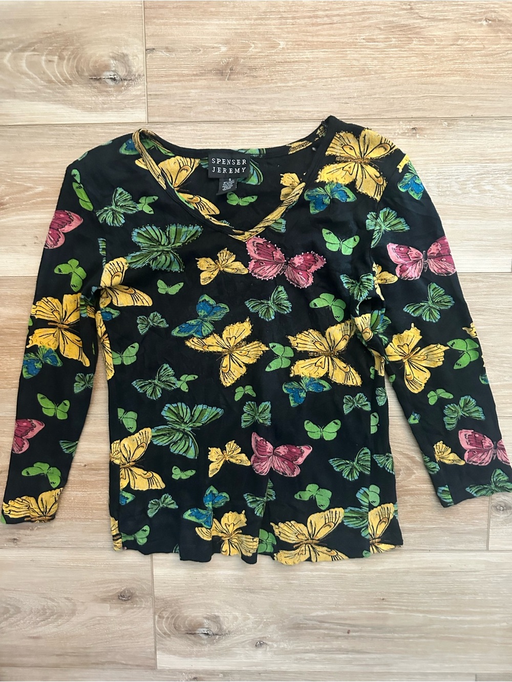 Vintage Spenser Jeremy  Y2K Butterfly Top S